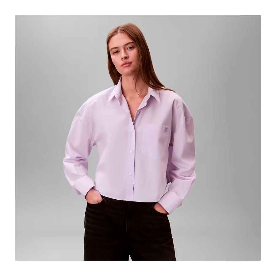 chemise-courte-en-poplin-de-coton