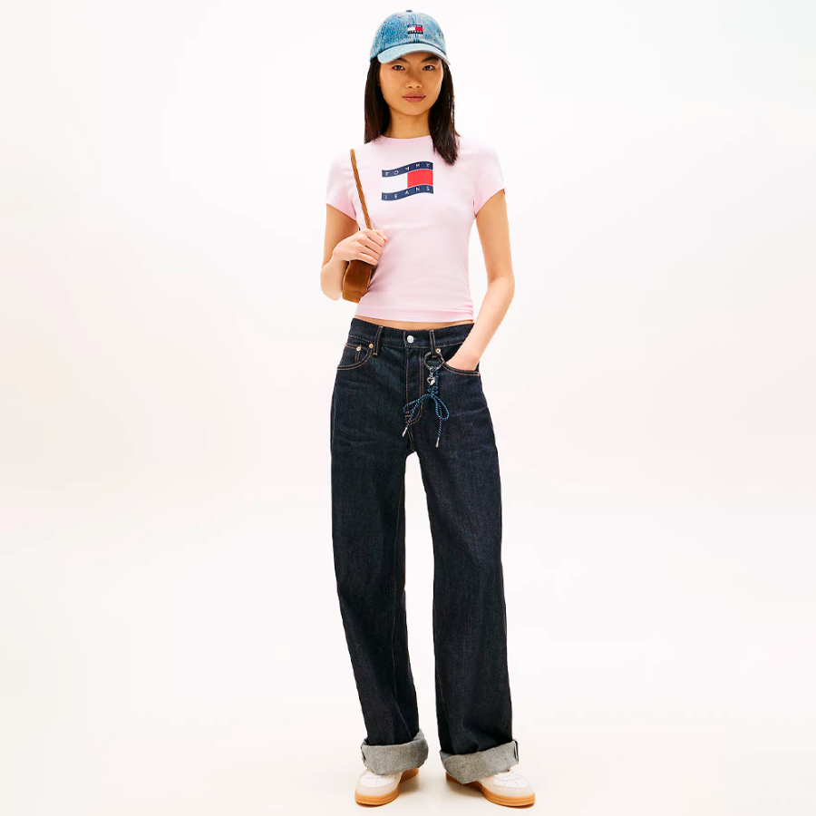 t-shirt-en-maille-fine-avec-logo-ondule