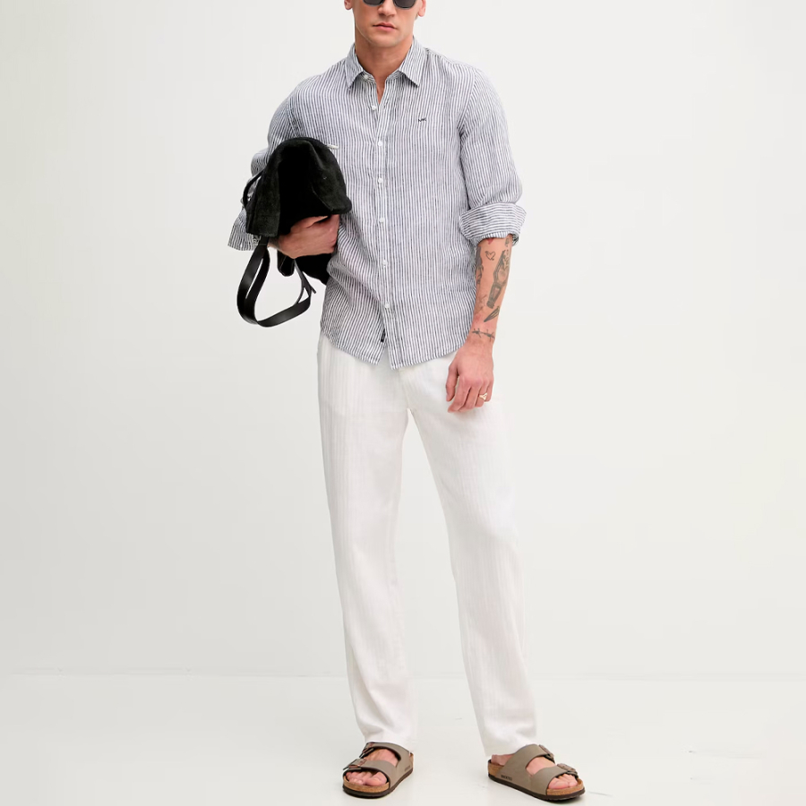 chemise-a-rayures-en-lin