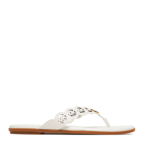 Michael Kors Sandale Janie logo perfor - 40 Blanc- Ref 81 €