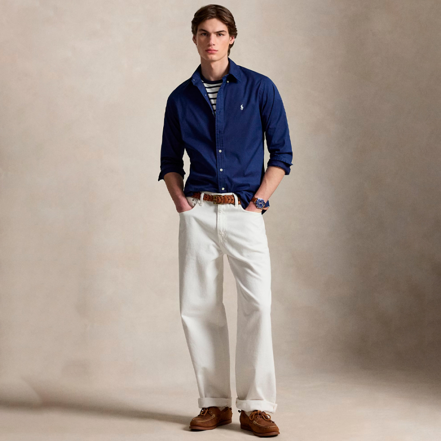 chemise-en-serge-leger-a-coupe-personnalisee