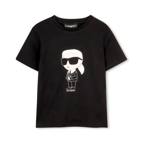 Karl Lagerfeld T-shirts et tops Noir - T-shirt Ikon KIDS - 10A - Ref 32 €