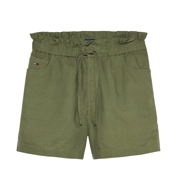 Tommy Hilfiger Pantalons Vert - Short cinq poches en lin mlang - S - Ref 56 €