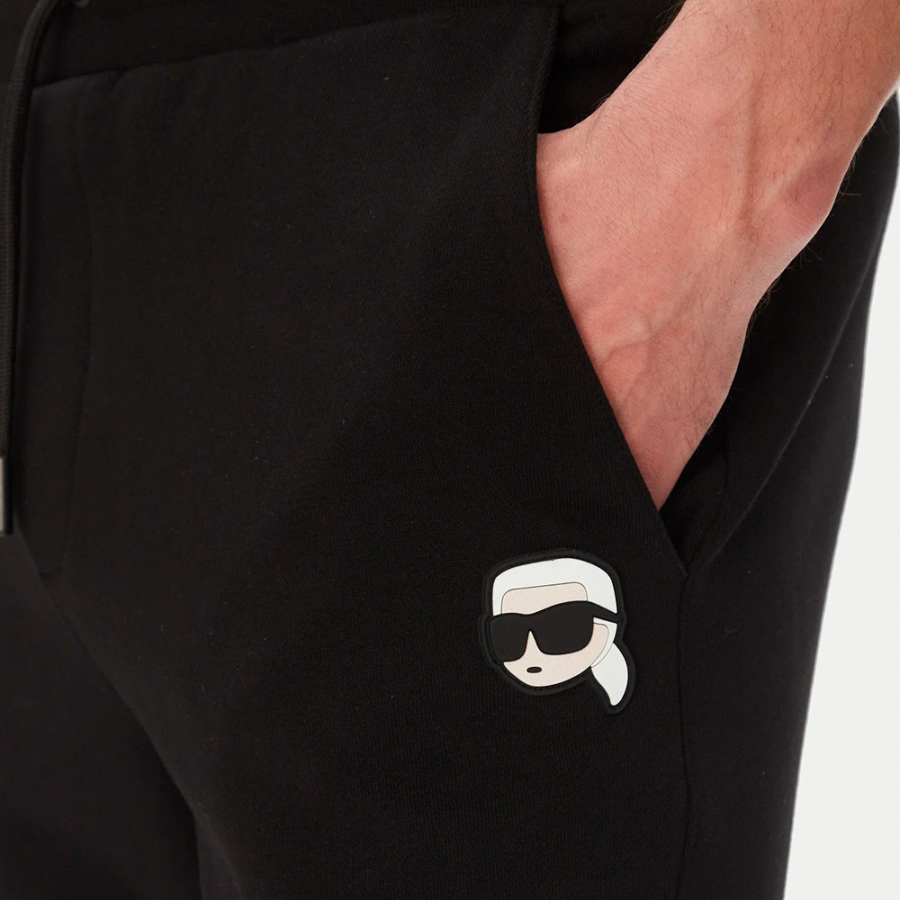 pantaloni-dalla-vestibilita-regolare-con-icona-karl