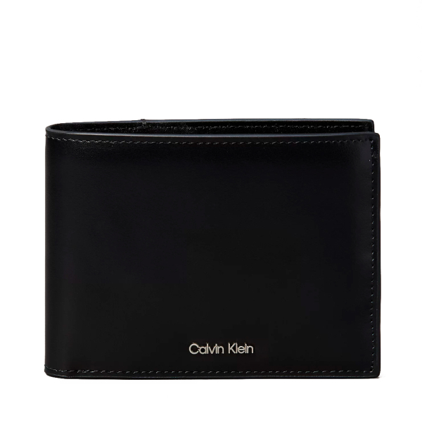Calvin Klein Portefeuille en cuir trois volets - U Noir- Ref 63 €