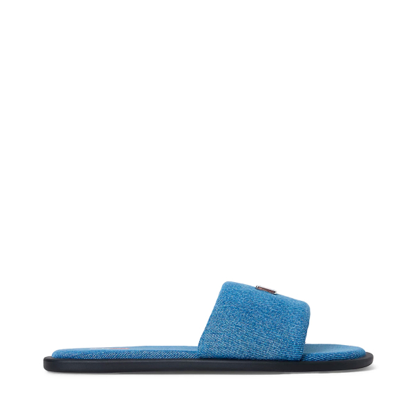 Tommy Hilfiger tongs en denim rembourres - 38 Bleu- Ref 49 €