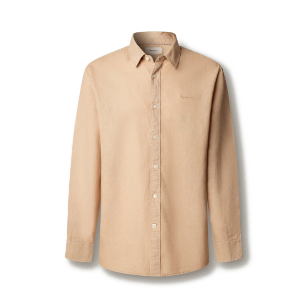 Pepe Jeans T-shirts Beige - Chemise teinte en pice coupe classique - M - Ref 52 €