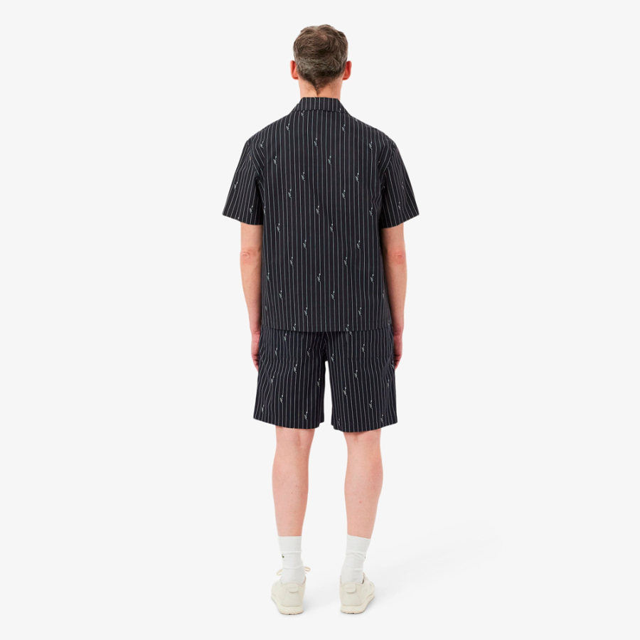 short-en-coton-raye-a-imprime-crocodile
