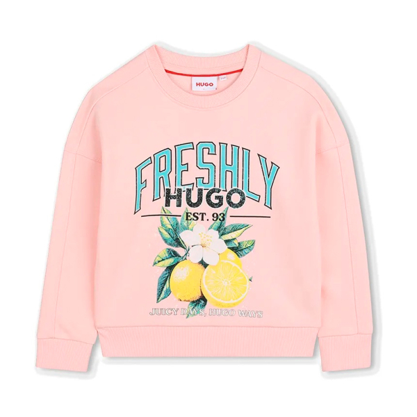 Hugo Boss Vestes et sweats Rose - Sweat-shirt enfant G0104444K - 12 - Ref 55 €