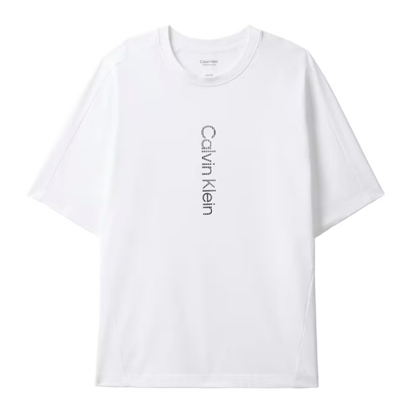 Calvin Klein T-shirts Blanc - T-shirt de sport en mlange de coton technique - S - Ref 28 €