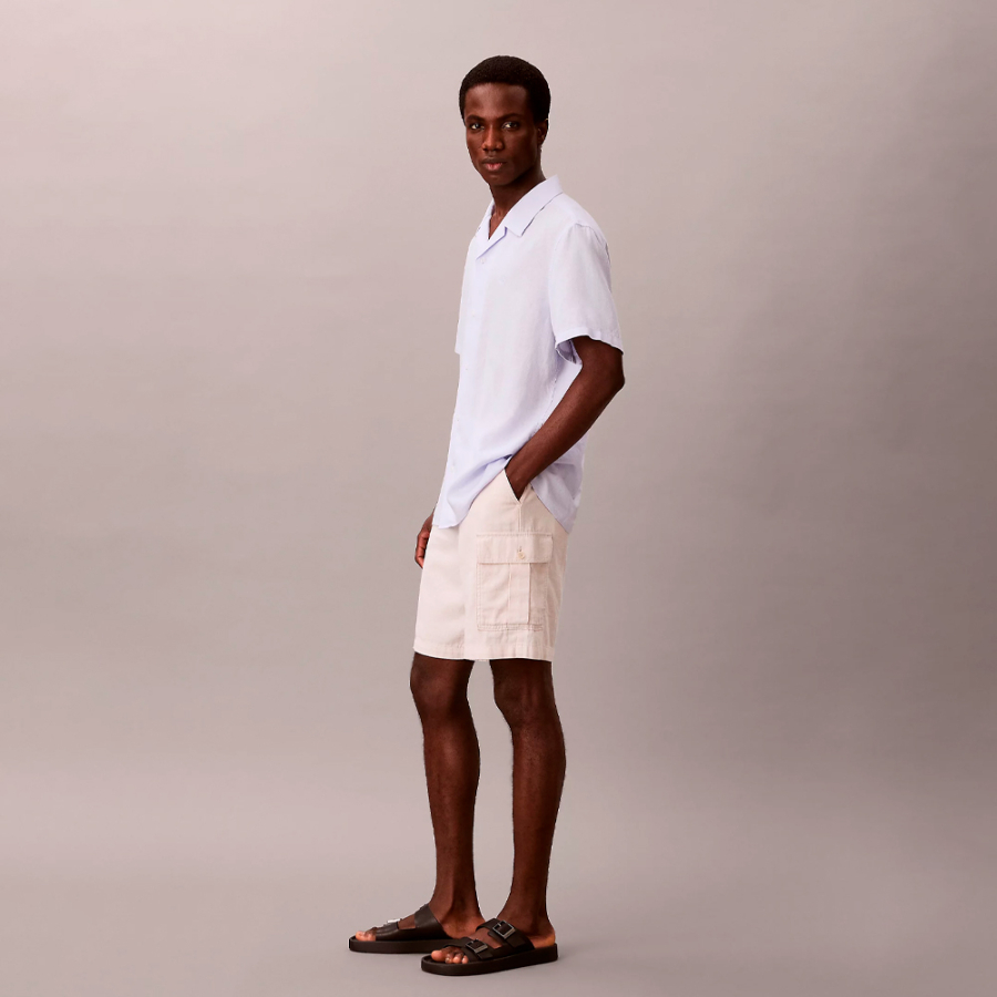 linen-and-cotton-cargo-shorts