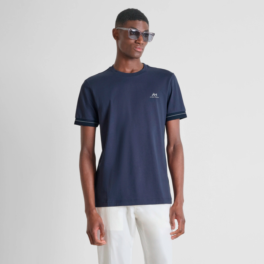 t-shirt-en-maille-de-coton-coupe-classique-avec-logo t-shirt-en-maille-de-coton-coupe-classique-avec-logo