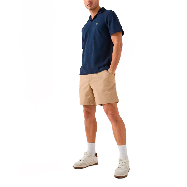 Lacoste Pantalons Beige - BERMUDES CHARGES CHAINE ET TRAME VIENNOIS - 31 - Ref 77 €