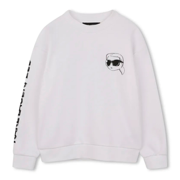 Karl Lagerfeld Vestes et sweats Blanc - SWEAT-SHIRT KL Z31088 - 12A - Ref 58 €