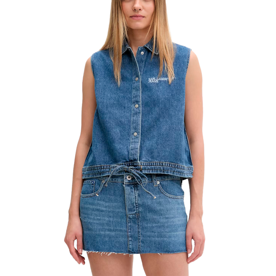 camisa-klj-denim-tie-b2w11024 camisa-klj-denim-tie-b2w11024