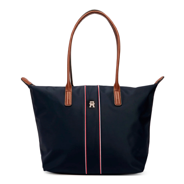 Tommy Hilfiger TH BOLSO AW0AW17706 0GY POPETTE TOTE CORP SPACE BLUE CORP - U Bleu marine- Ref 89 €