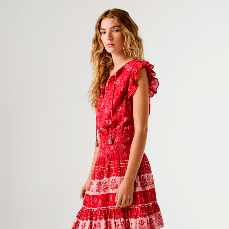 robe-courte-a-imprime-floral robe-courte-a-imprime-floral