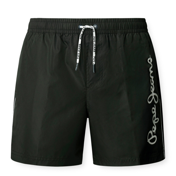Pepe Jeans Vtements de bain Noir - Maillot de bain Bermuda avec logo imprim - S - Ref 37 €