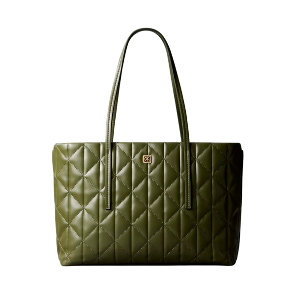 Calvin Klein petit sac fourre-tout matelass logo signature - U Brun- Ref 105 €