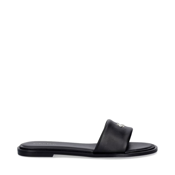 Calvin Klein Sandales plates rondes - 37 Noir- Ref 70 €