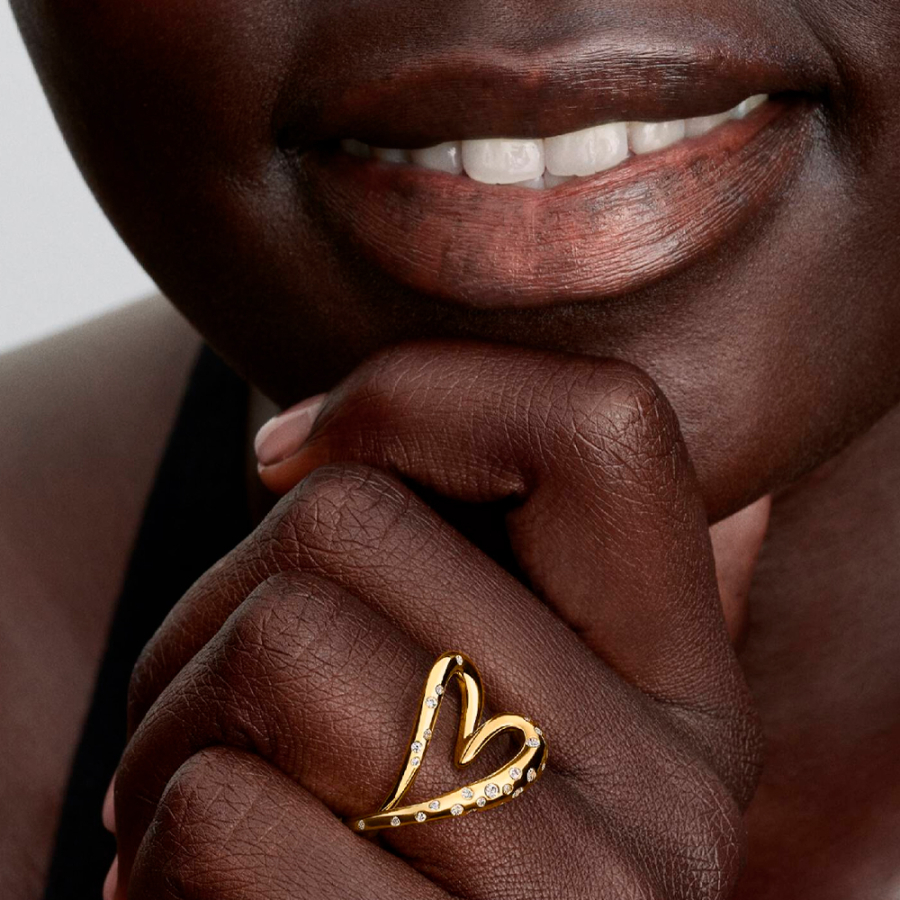 organic-heart-shaped-ring-with-set-gems-164675c01 organic-heart-shaped-ring-with-set-gems-164675c01
