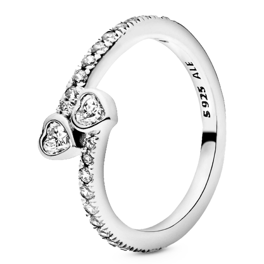 two-sparkling-hearts-ring-191023cz two-sparkling-hearts-ring-191023cz