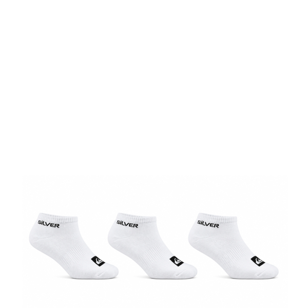 Quiksilver Chaussettes Blanc - Lot de 3 paires de chaussettes Pinkies - 4346 - Ref 10 €