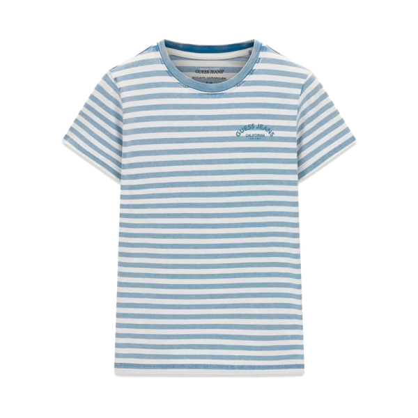 Guess Chemisiers et blouses Blanc Bleu - T-shirt ray - M - Ref 34 €