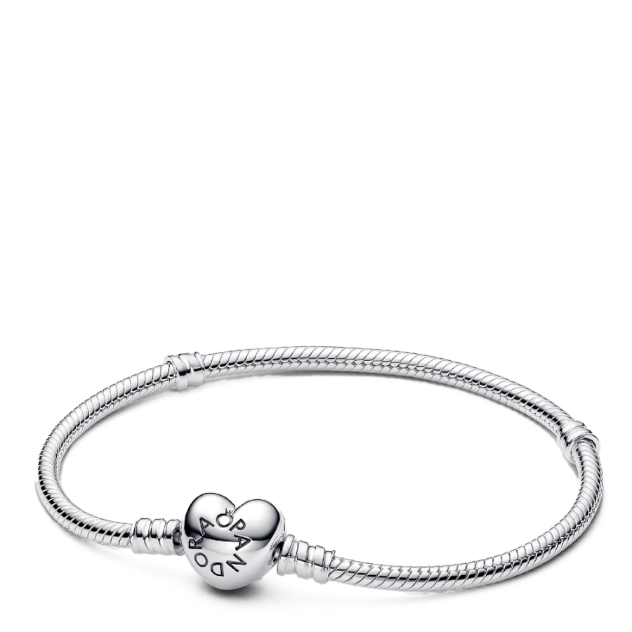pulsera-diseno-cadena-de-serpiente-y-corazon-de-moments-594594c00 pulsera-diseno-cadena-de-serpiente-y-corazon-de-moments-594594c00