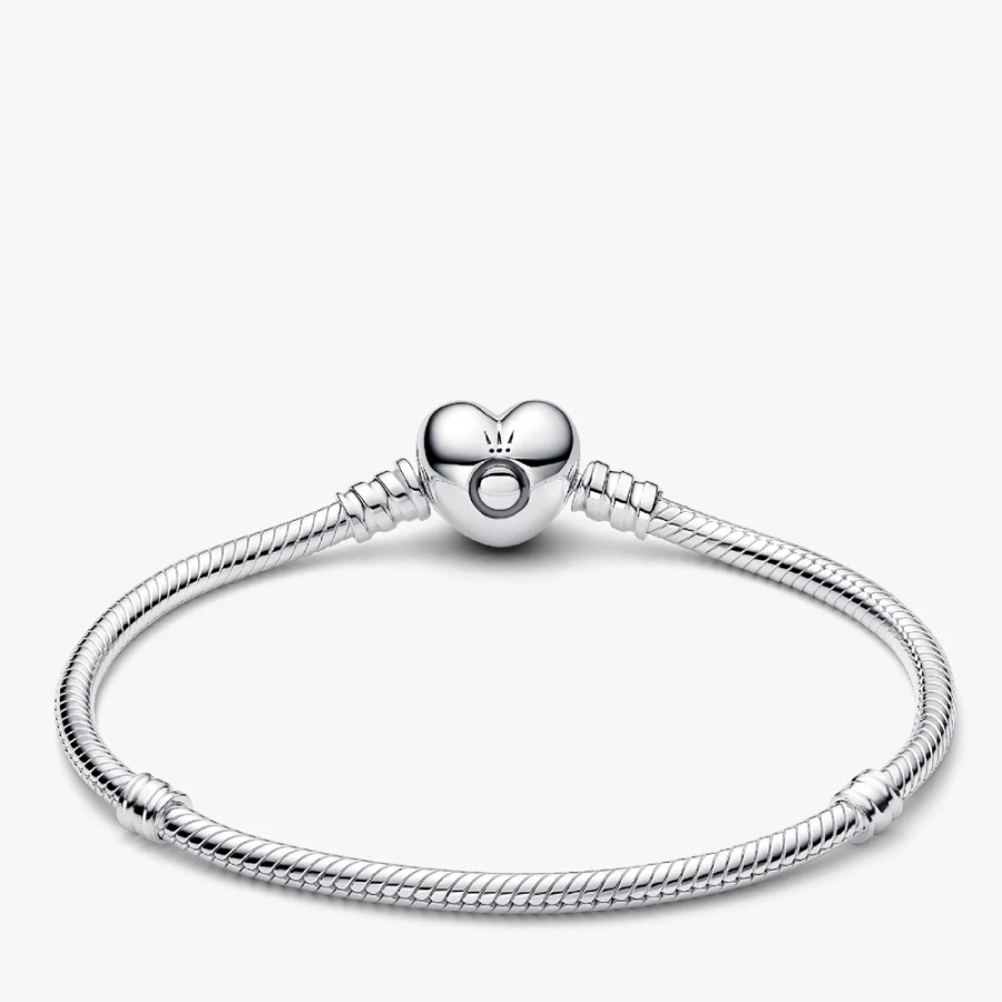 pulsera-diseno-cadena-de-serpiente-y-corazon-de-moments-594594c00 pulsera-diseno-cadena-de-serpiente-y-corazon-de-moments-594594c00