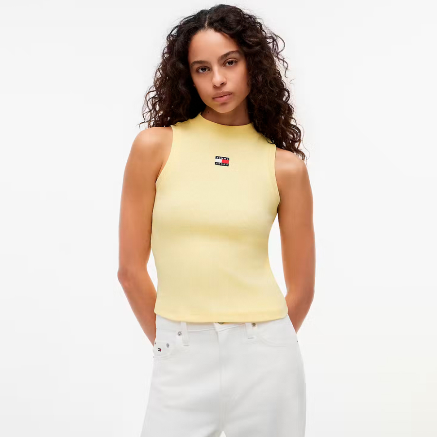 slim-badge-rib-mock-t-shirt slim-badge-rib-mock-t-shirt