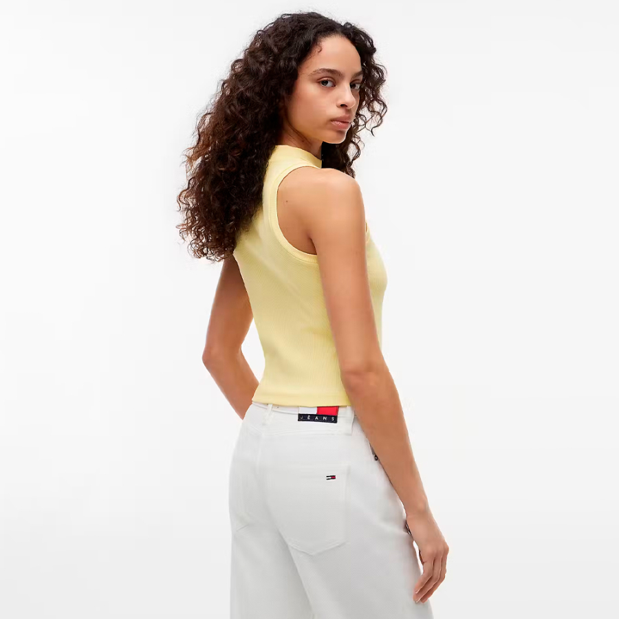 slim-badge-rib-mock-t-shirt slim-badge-rib-mock-t-shirt