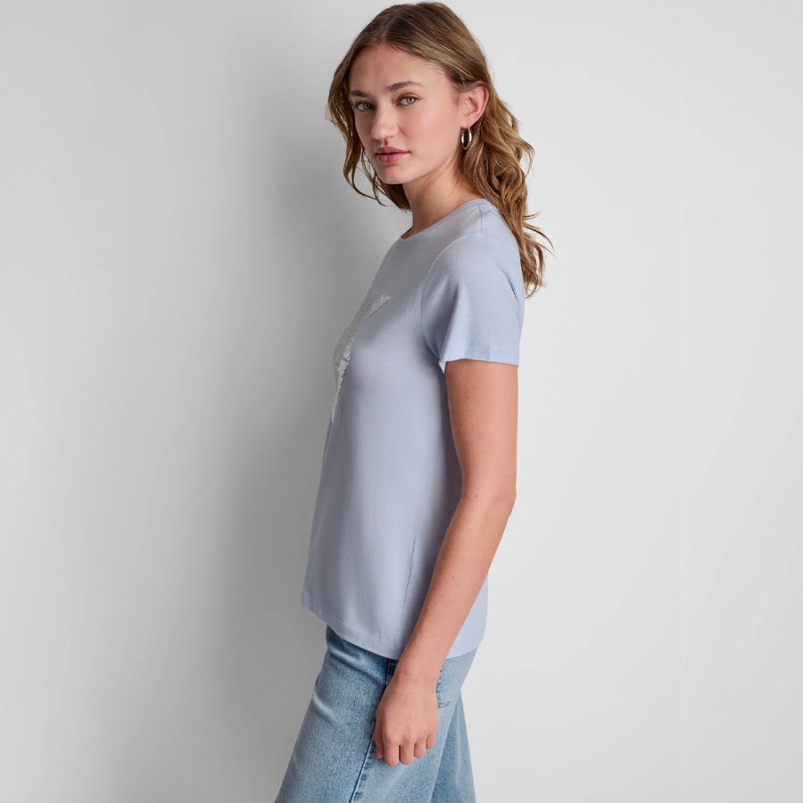 t-shirt-con-logo-di-paillettes-sovrapposte t-shirt-con-logo-di-paillettes-sovrapposte