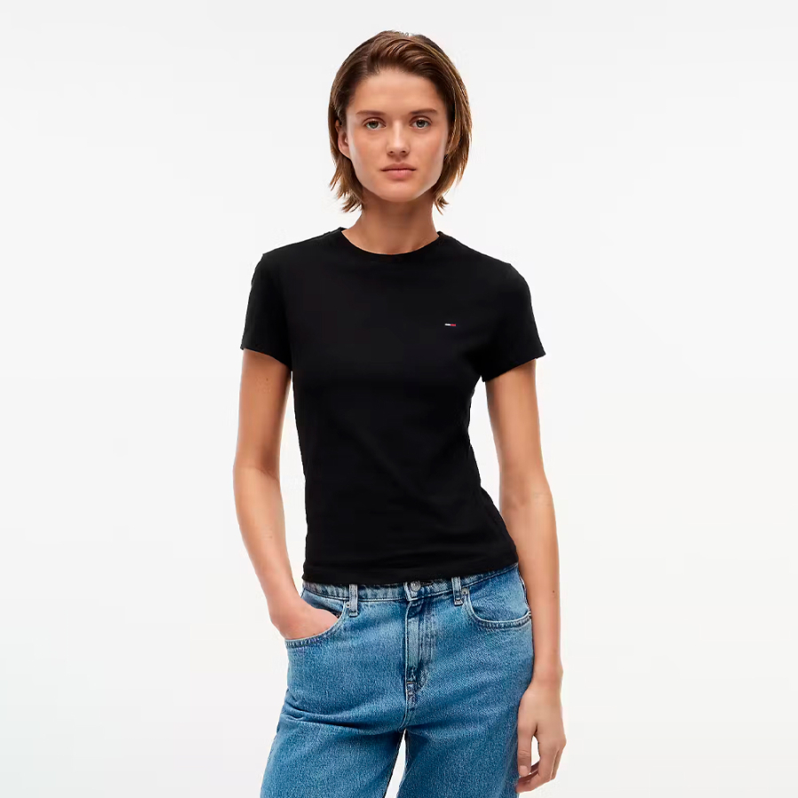 camiseta-slim-de-cuello-redondo-con-logo-bordado
