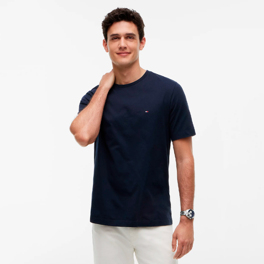 camiseta-de-cuello-redondo-con-logo-bordado