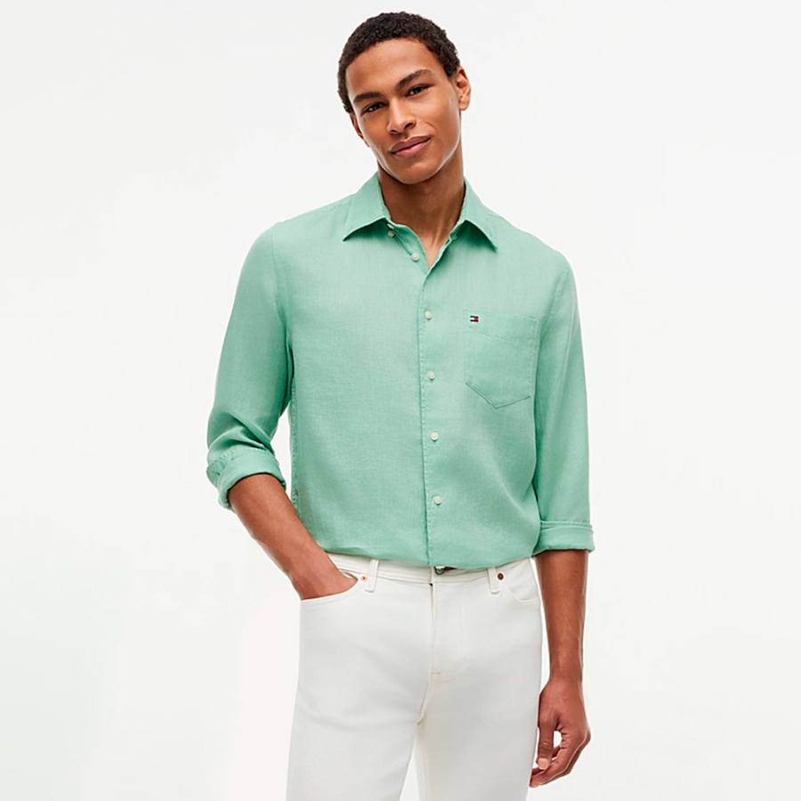 camisa-de-corte-regular-en-puro-lino-lavado camisa-de-corte-regular-en-puro-lino-lavado