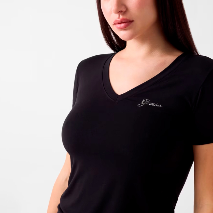 t-shirt-con-logo-in-strass t-shirt-con-logo-in-strass