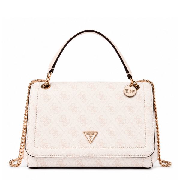 Guess Sac bandoulire mini Noelle avec logo 4G - UNICAN Crme- Ref 122 €