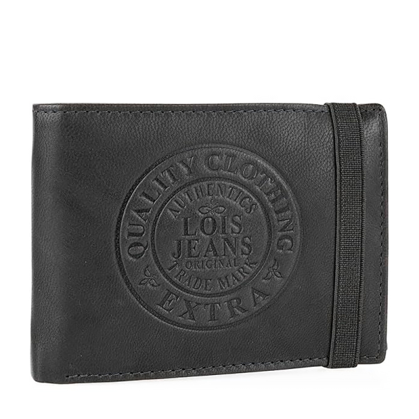 Lois Portefeuille en cuir avec porte-monnaie et plusieurs compartiments - U Noir- Ref 30$