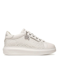 01S-WHITE LTHR W/SILVER