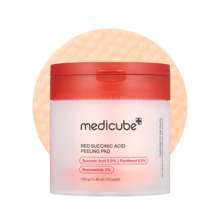red-succinic-acid-panthenol-pads-exfoliating-facial-pads