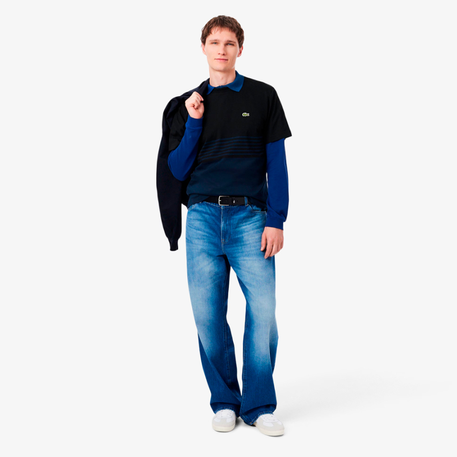 t-shirt-pull-raye-color-block-en-maille t-shirt-pull-raye-color-block-en-maille