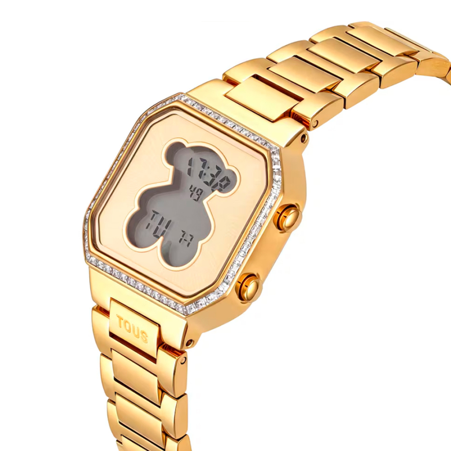 reloj-digital-con-brazalete-de-acero-dorado-y-circonitas-d-bear-mini reloj-digital-con-brazalete-de-acero-dorado-y-circonitas-d-bear-mini