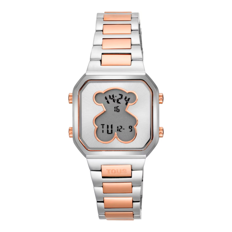 d-bear-mini-digital-watch-with-two-tone-steel-bracelet d-bear-mini-digital-watch-with-two-tone-steel-bracelet