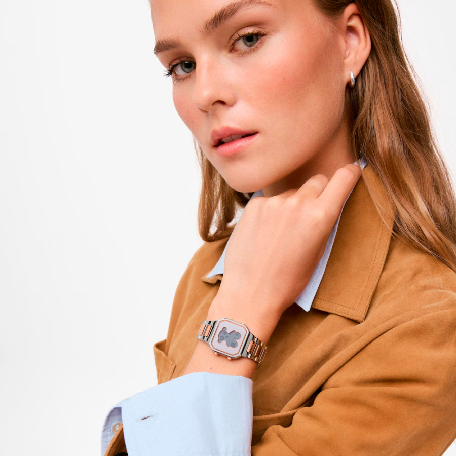 d-bear-mini-digital-watch-with-two-tone-steel-bracelet d-bear-mini-digital-watch-with-two-tone-steel-bracelet
