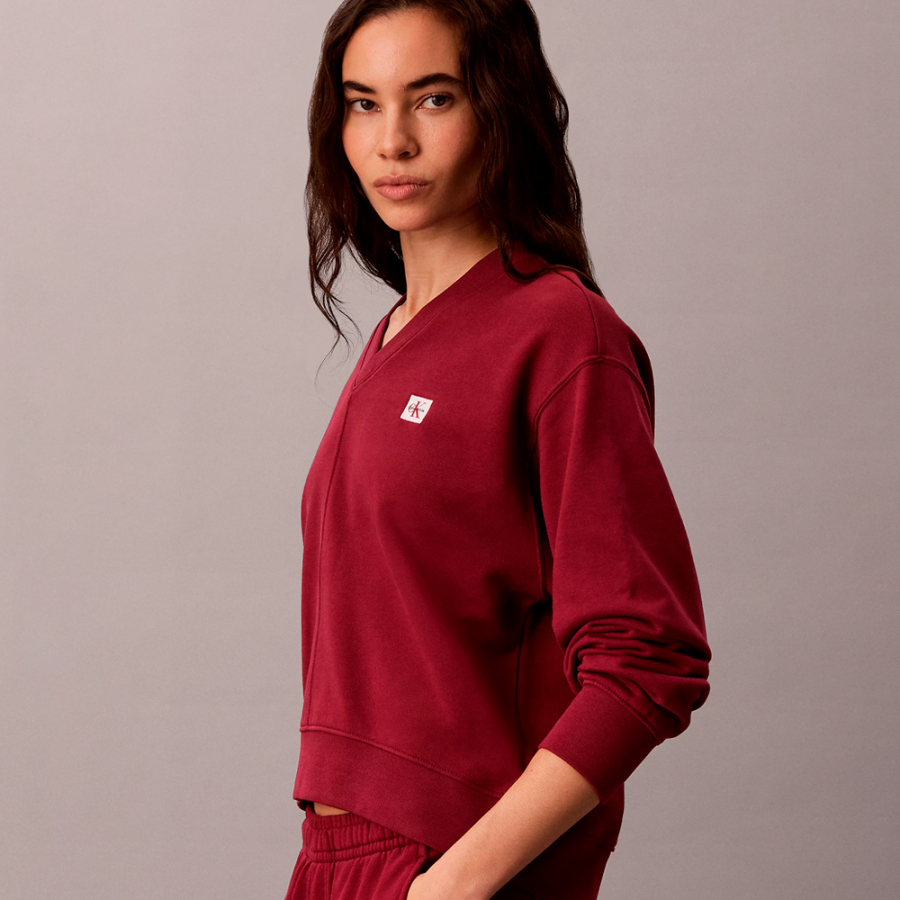cotton-fleece-sweatshirt-with-v-neck
