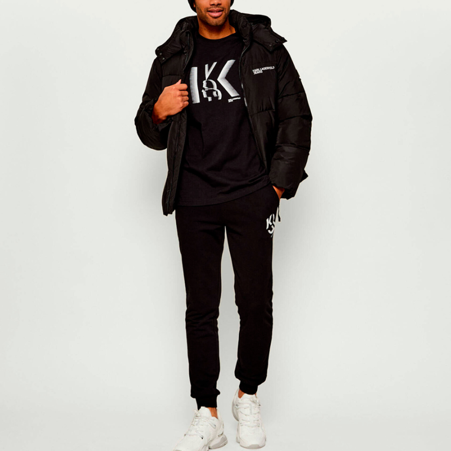 t-shirt-regolare-con-logo-k-felpa t-shirt-regolare-con-logo-k-felpa
