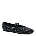 S0S-BLACK SATIN TEXTILE W/SILVER