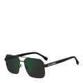 003/18-MATTE BLACK/GREY HIGH CONTRAST GREEN MIRROR
