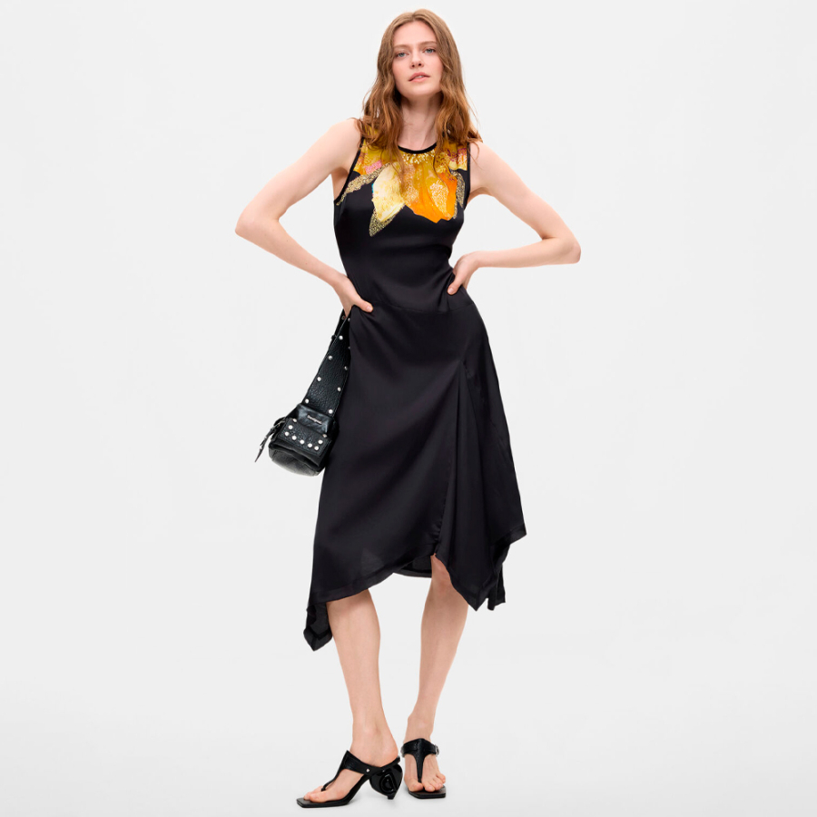 asymmetrical-sleeveless-dress
